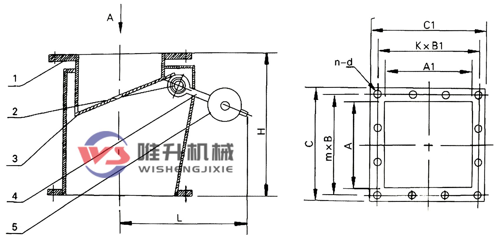 方形單層雙門(mén)重錘式鎖風(fēng)翻板閥 方形單層雙門(mén)重錘式鎖風(fēng)翻板閥